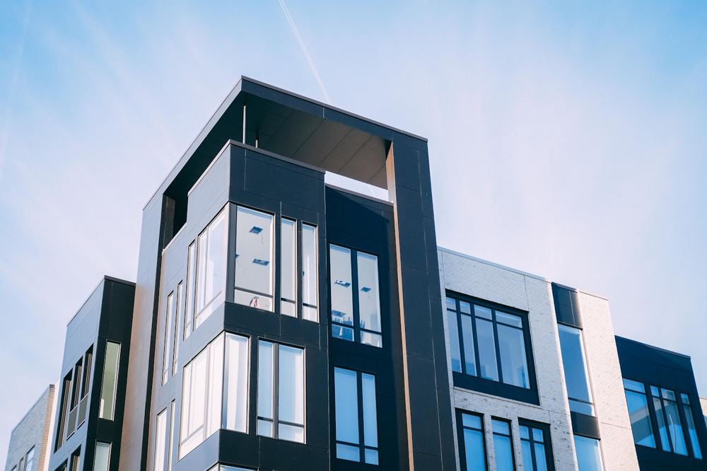 Glass facade